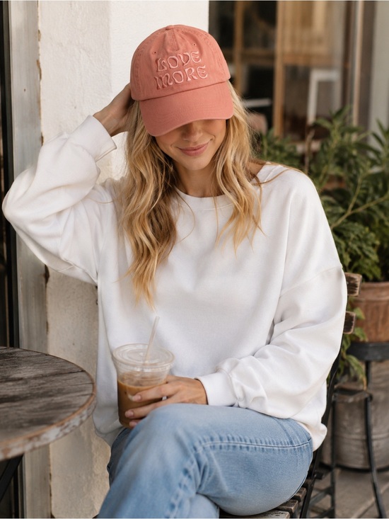 Spiritual Gangster Accessories - Spiritual Gangster Love More Dad Hat Pink Adjustable Baseball Cap NWT Yoga